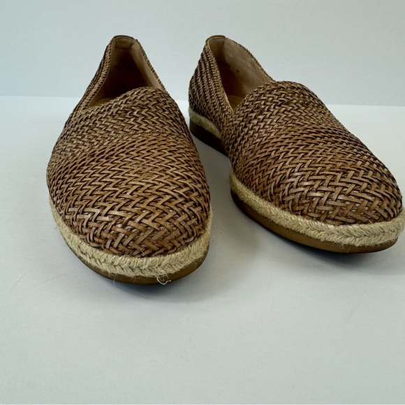 Paul Green Lori Espadrille Woven Flat Loafers Shoes Brown US 10 / UK 7.5 Suede - Picture 2 of 12
